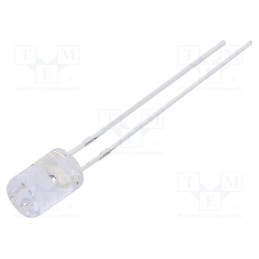 1 pcs x OPTOSUPPLY - OSY5PA5GA1B-12V - LED, 5mm, yellow, 500÷750mcd, 100°, Front: flat, 12÷15V, 225mW