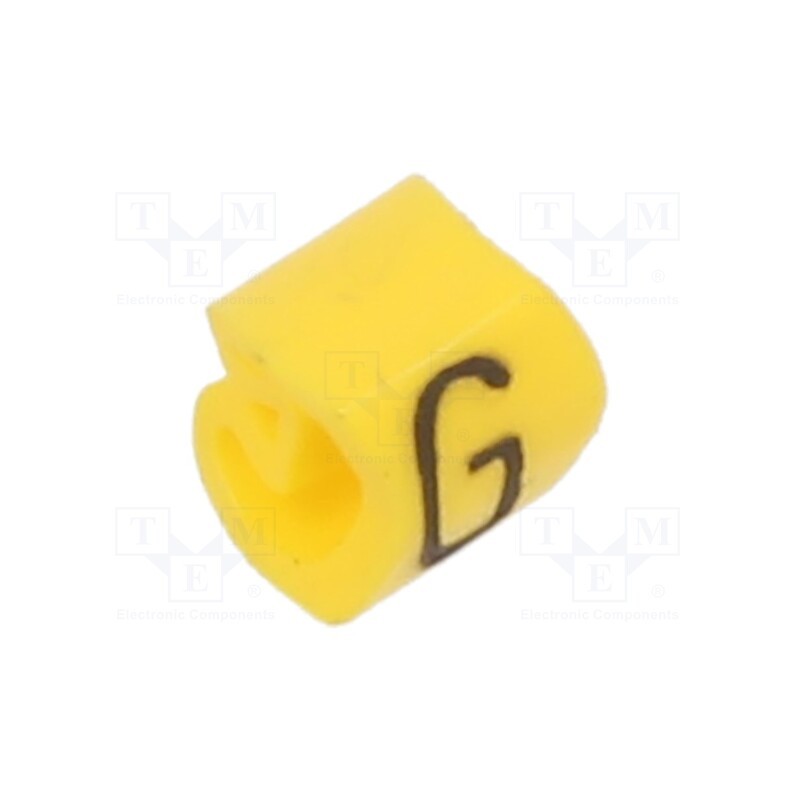 200 pcs x WEIDMu00dcLLER - CLI C 02-3 GE/SW G MP - Markers, Marking: G, 1.3÷3mm, PVC, yellow, -30÷80°C, leaded, CLI C