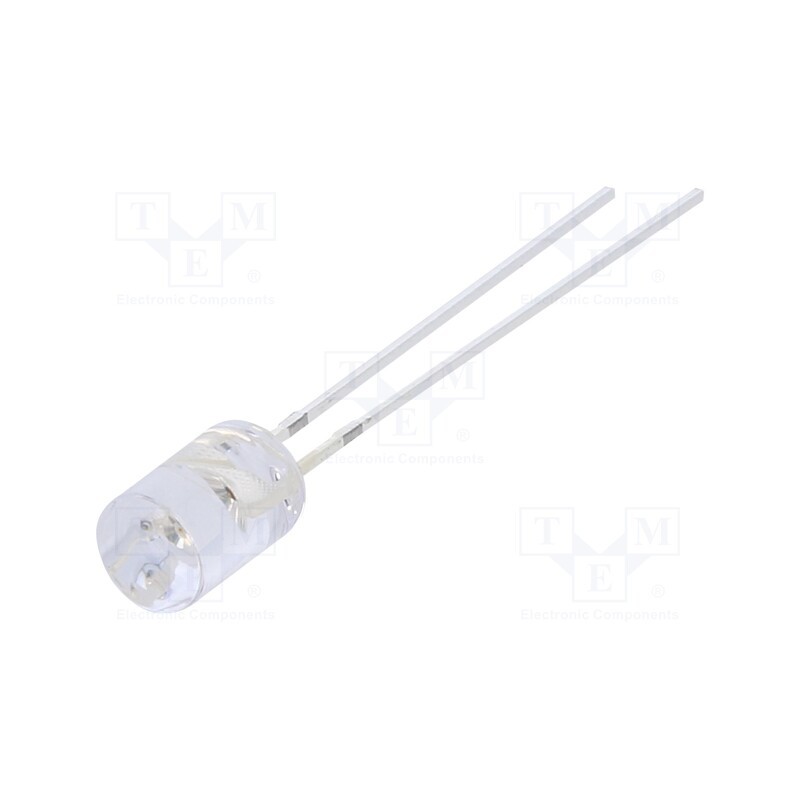 1 pcs x OPTOSUPPLY - OSR5PA5GA1B-12V - LED, 5mm, red, 500÷750mcd, 100°, Front: flat, 12÷15V, No.of term: 2