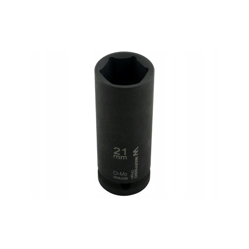 Hexagonal impact socket long 1 2 21 m