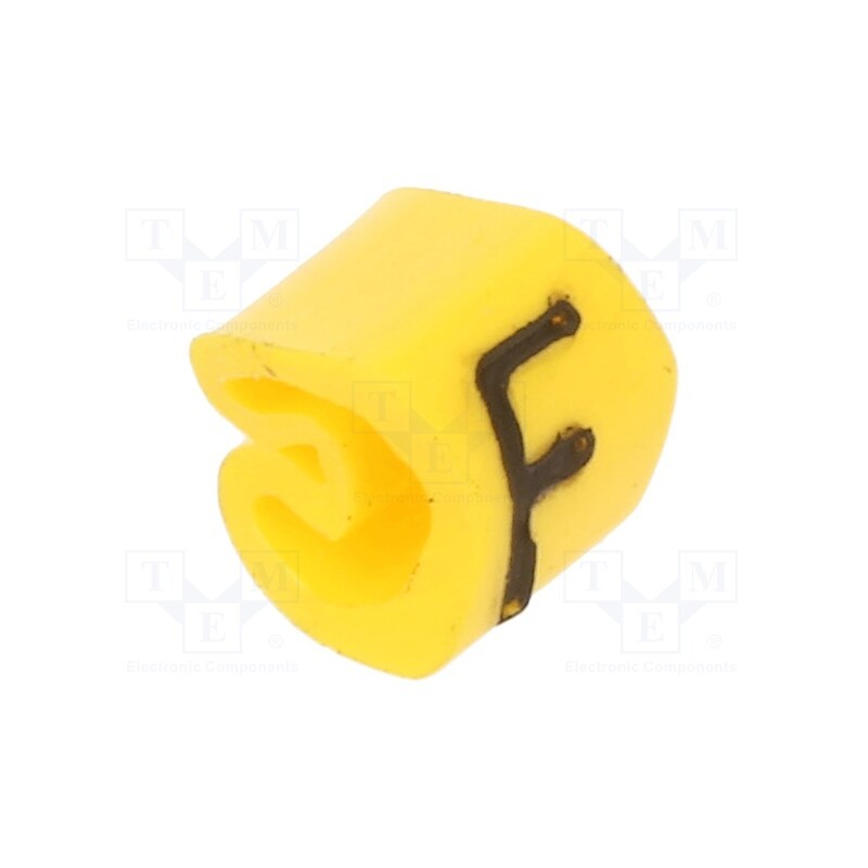 200 pcs x WEIDMu00dcLLER - CLI C 02-3 GE/SW F MP - Markers, Marking: F, 1.3÷3mm, PVC, yellow, -30÷80°C, leaded, CLI C