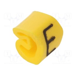 200 pcs x WEIDMu00dcLLER - CLI C 02-3 GE/SW E MP - Markers, Marking: ET, 1.3÷3mm, PVC, yellow, -30÷80°C, leaded, CLI C