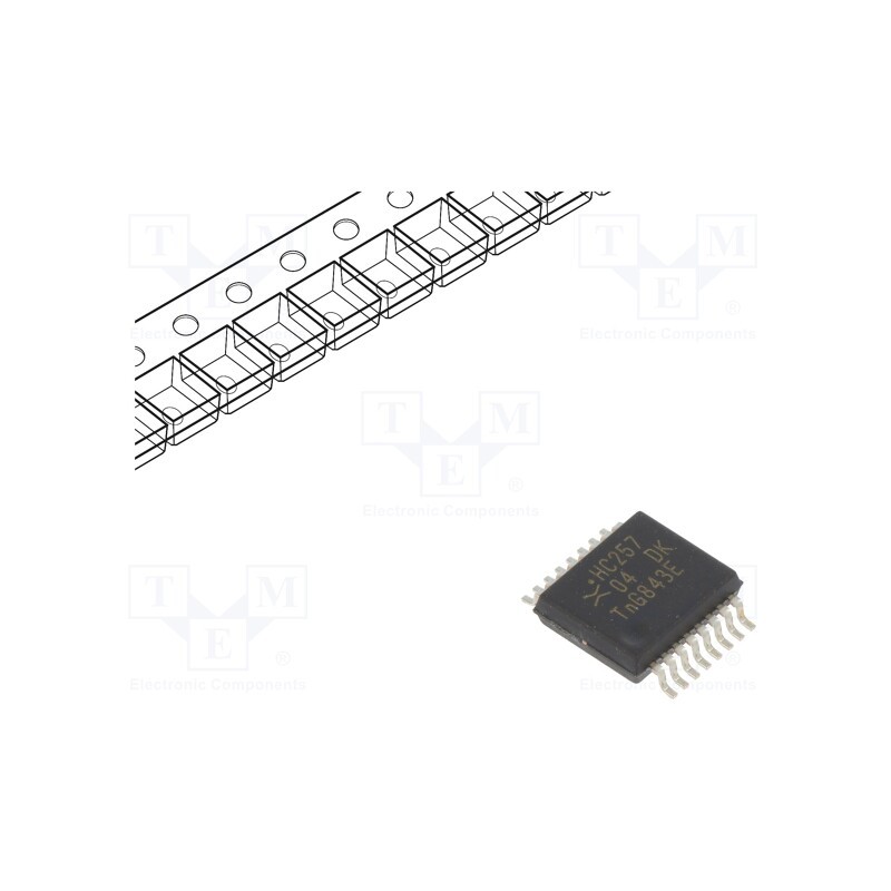 3 pcs x NEXPERIA - 74HC257DB,112 - IC: digital, multiplexer, Ch: 4, IN: 2, CMOS, SMD, SSOP16, 2÷6VDC, HC