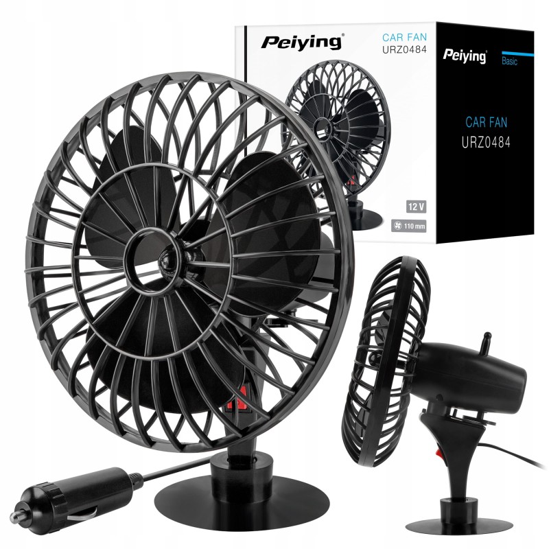 Peiying car fan 12v 5w