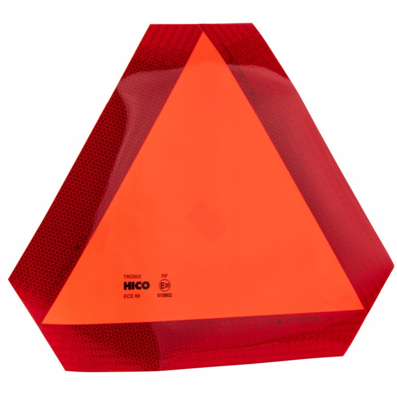 Slow speed warning triangle sticker sticker