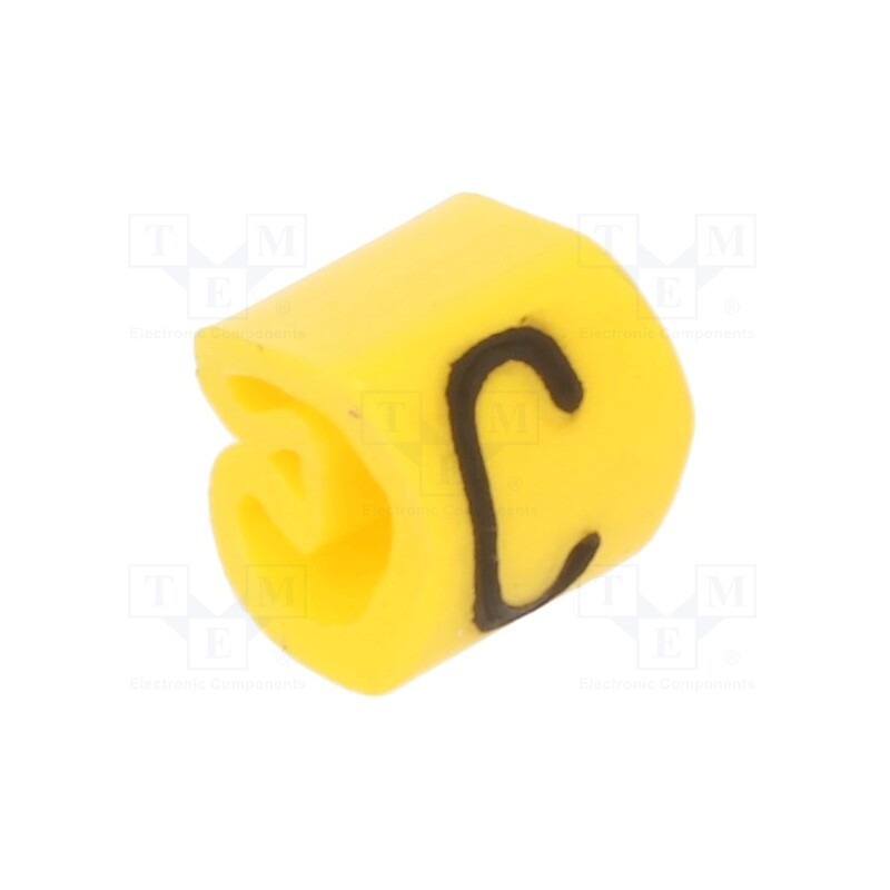 200 pcs x WEIDMu00dcLLER - CLI C 02-3 GE/SW C MP - Markers, Marking: C, 1.3÷3mm, PVC, yellow, -30÷80°C, leaded, CLI C