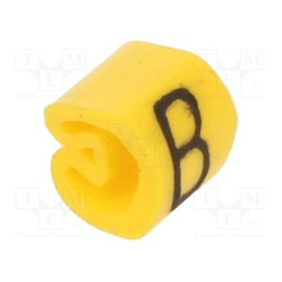 200 pcs x WEIDMu00dcLLER - CLI C 02-3 GE/SW B MP - Markers, Marking: B, 1.3÷3mm, PVC, yellow, -30÷80°C, leaded, CLI C