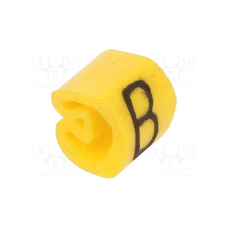200 pcs x WEIDMu00dcLLER - CLI C 02-3 GE/SW B MP - Markers, Marking: B, 1.3÷3mm, PVC, yellow, -30÷80°C, leaded, CLI C