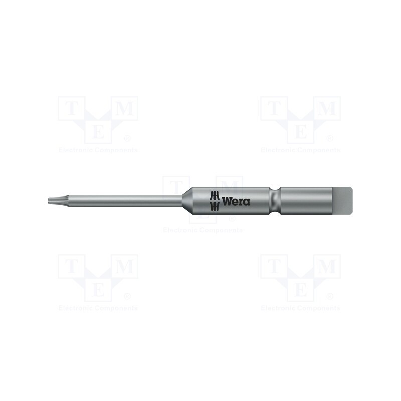 1 pcs x WERA - 5345026001 - Screwdriver bit, Torx®, TX08, Overall len: 44mm