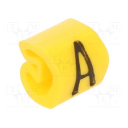 200 pcs x WEIDMu00dcLLER - CLI C 02-3 GE/SW A MP - Markers, Marking: A, 1.3÷3mm, PVC, yellow, -30÷80°C, leaded, CLI C
