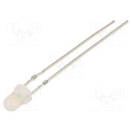 1 pcs x OPTOSUPPLY - OSMMD23132A - LED, 3mm, white warm, 4200÷5800mcd, 30°, Front: convex, 2.7÷3.4V