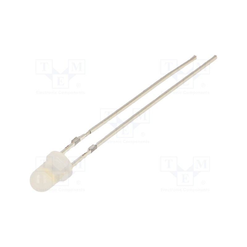 1 pcs x OPTOSUPPLY - OSMMD23132A - LED, 3mm, white warm, 4200÷5800mcd, 30°, Front: convex, 2.7÷3.4V
