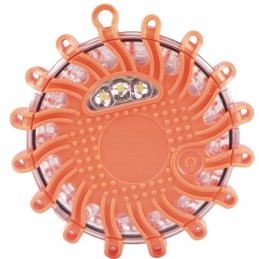 LED flash warning disc flare rooster