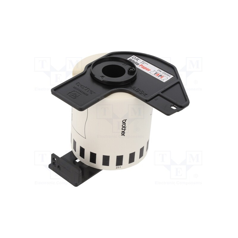 1 pcs x BROTHER - DK-22251 - Label, 62mm, 15.24m, white, Character colour: red and black