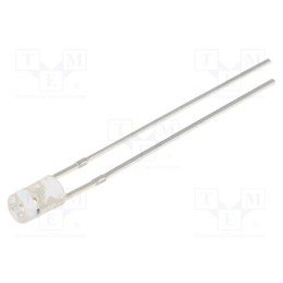 1 pcs x OPTOSUPPLY - OSR5PA3HE1B-5V - LED, 3mm, red, 500÷750mcd, 140°, Front: flat, 5V, No.of term: 2