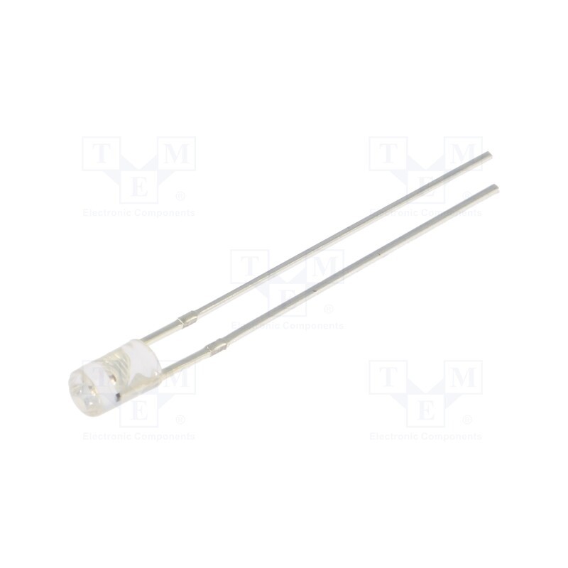 1 pcs x OPTOSUPPLY - OSR5PA3HE1B-5V - LED, 3mm, red, 500÷750mcd, 140°, Front: flat, 5V, No.of term: 2