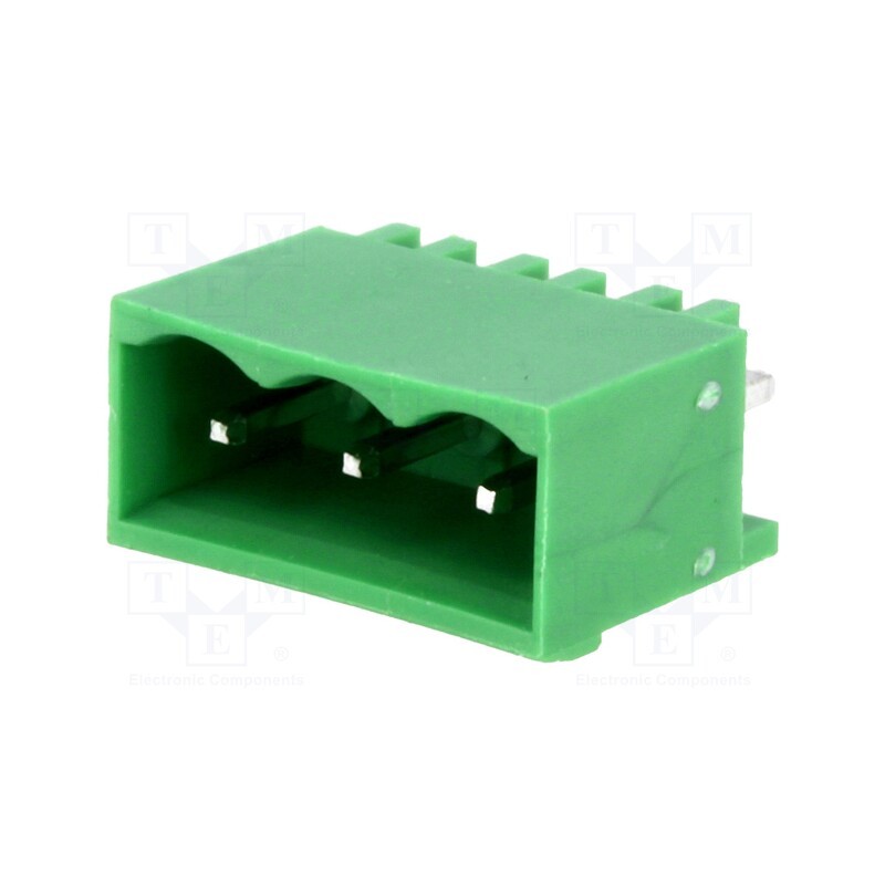2 pcs x NINIGI - TBG-5-PW-3P/GN - Pluggable terminal block, Contacts ph: 5.08mm, ways: 3, straight