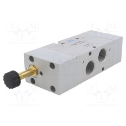 1 pcs x PNEUMAT-324 ME - Electromagnetic valve, 2.5÷10bar, 3/2 NC, Thread: G 1/2', 9mm