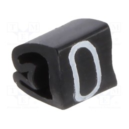 200 pcs x WEIDMu00dcLLER - CLI C 02-3 SW/WS 0 MP - Markers, Marking: 0, 1.3÷3mm, PVC, black, -30÷80°C, leaded, CLI C