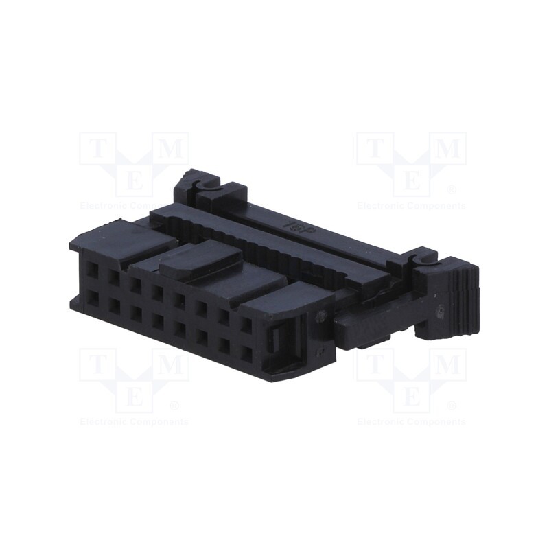 2 pcs x NINIGI - AWP-16ZZ - Plug, IDC, female, PIN: 16, with cable clamp, IDC, for ribbon cable