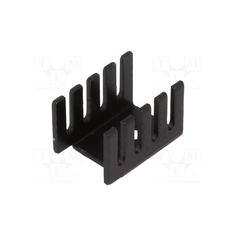 2 pcs x STONECOLD - HS-S03 - Heatsink: moulded, U, TO220, black, L: 19.05mm, W: 13.21mm, H: 12.7mm