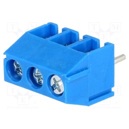 2 pcs x NINIGI - TB-3.5-P-3P/BL - PCB terminal block, angled 90°, 3.5mm, ways: 3, on PCBs, 0.5÷1mm2