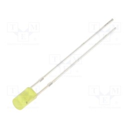 1 pcs x OPTOSUPPLY - OSY5PA3HE4B-12V - LED, 3mm, yellow, 330mcd, 140°, Front: flat, 12V, No.of term: 2, 225mW