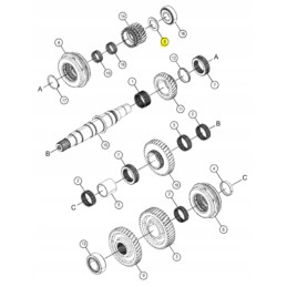 Cat bcd series gearbox washer