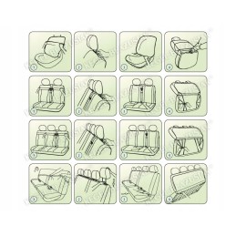 Excavator seat cover l