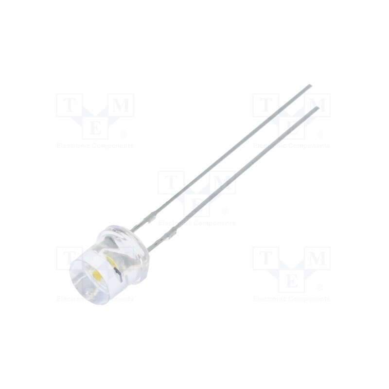 1 pcs x OPTOSUPPLY - OSM5DK57E1A-CRLED14 - CRLED, 5mm, white warm, 2000mcd, 140°, Front: flat, 12V