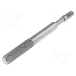 2 pcs x KEYSTONE - 2068 - Screw, UNC4-40x44.9, Head: knurled,cheese head, steel, nickel