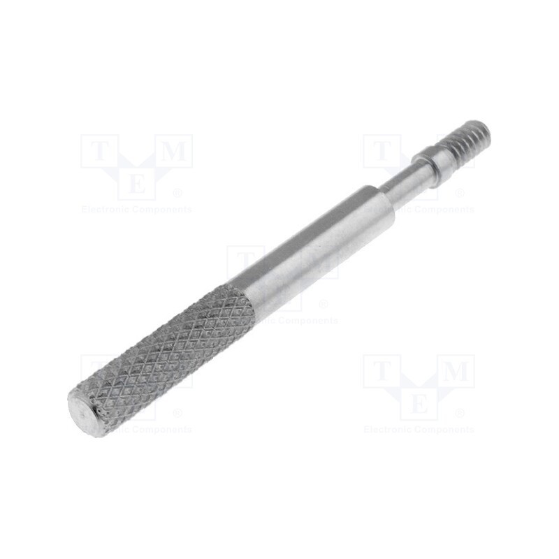 2 pcs x KEYSTONE - 2068 - Screw, UNC4-40x44.9, Head: knurled,cheese head, steel, nickel