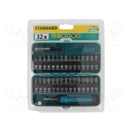 1 set x WOLFCRAFT - 1388000 - Kit: screwdriver bits, hex key,Phillips,Pozidriv®,slot,Torx®