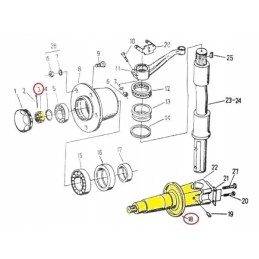 Stub pin 16 with nut c 330 360