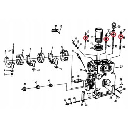 Washer for engine head pins Ursus C 330