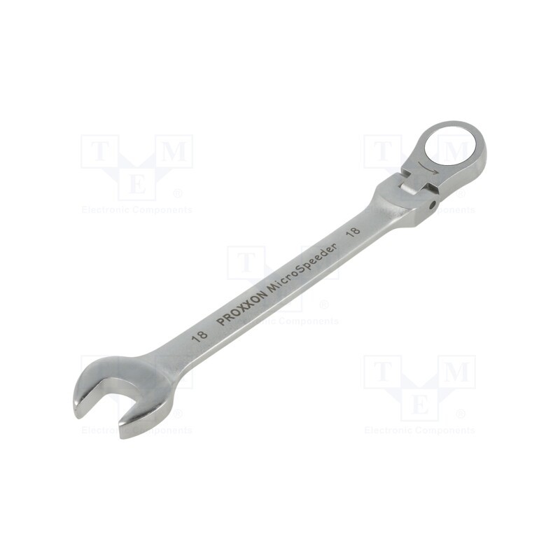 1 pcs x PROXXON - 23055 - Wrench, combination spanner,with joint, 18mm, MicroSpeeder