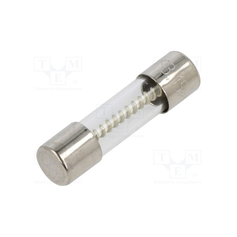 1 pcs x SCHURTER - 34.5048 - Fuse: fuse, time-lag, 3.15A, 250VAC, cylindrical,glass, 5x20mm