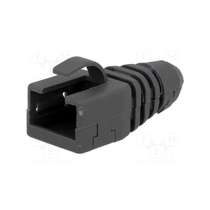 2 pcs x MH CONNECTORS - MHRJ45SRB-RET-DG - RJ45 plug boot, dark grey