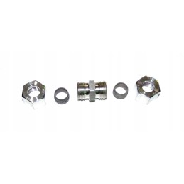 Straight connector with cutting rings 12l