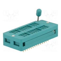 1 pcs x CONNFLY - DS1043-280G - Socket: integrated circuits, ZIF, DIP28, 7.62/15.24mm, THT, 50VDC