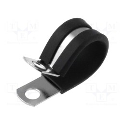 2 pcs x ESSENTRA - SPN-12 - Fixing clamp, ØBundle : 19.1mm, W: 12.7mm, steel