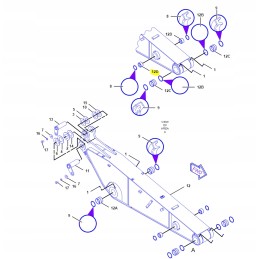 Stick arm bushing for wheeled excavator cat