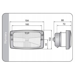 Fendt JCB Case Cat Atlas Komatdu headlight lamp