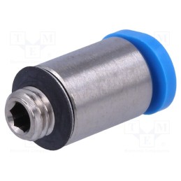 1 pcs x FESTO-153315 - Push-in fitting, straight, -0.95÷6bar, Gasket: NBR rubber, QSM