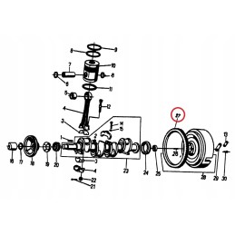 Flywheel rim Ursus C 360 Zetor z 120