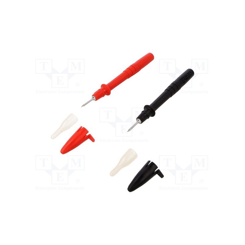 1 set x POMONA - 6479 - Set of measuring probes, 10A, 1kV, red and black, Bit len: 16mm