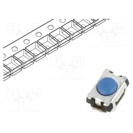 1 pcs x C&K - PTS820J20KPSMTR LFS - Microswitch TACT, SPST-NO, Pos: 2, 0.05A/12VDC, SMT, none, 2.5N
