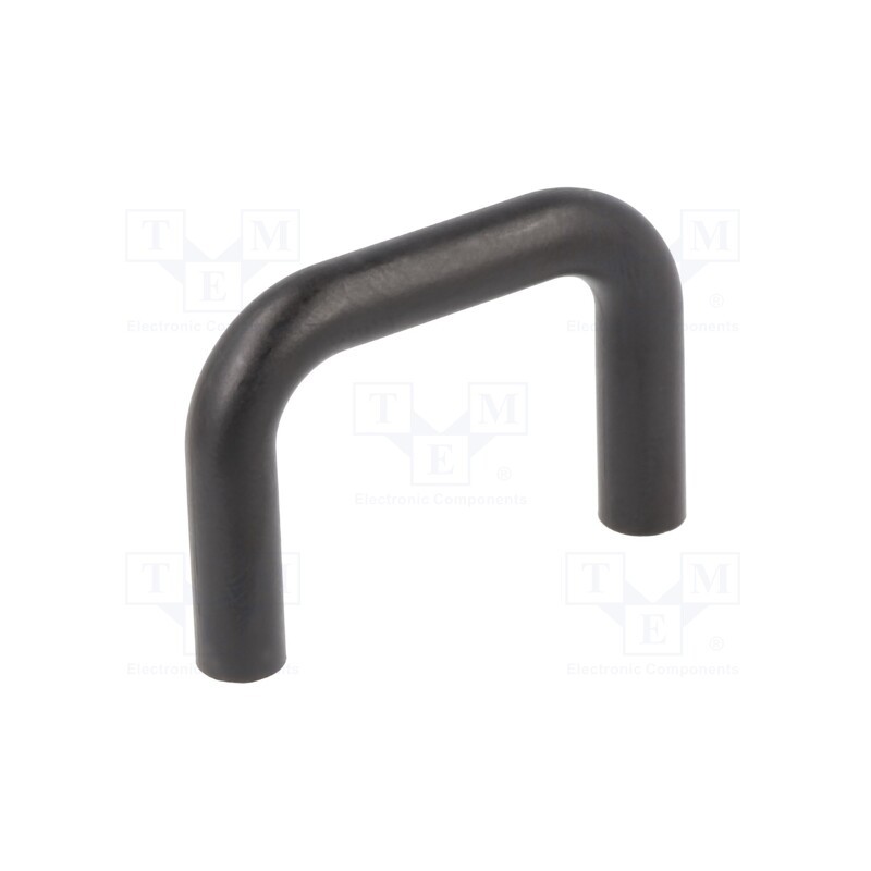 2 pcs x FIX&FASTEN - FIX-HANU-30PVB - Handle, polycarbonate, black, H: 25mm, L: 35mm, W: 5.5mm, Thread: M3