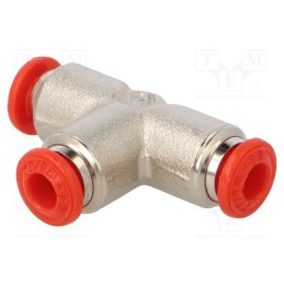 1 pcs x AIGNEP-50230 4 - Push-in fitting, T-tap splitter, -0.99÷20bar, Gasket: NBR rubber