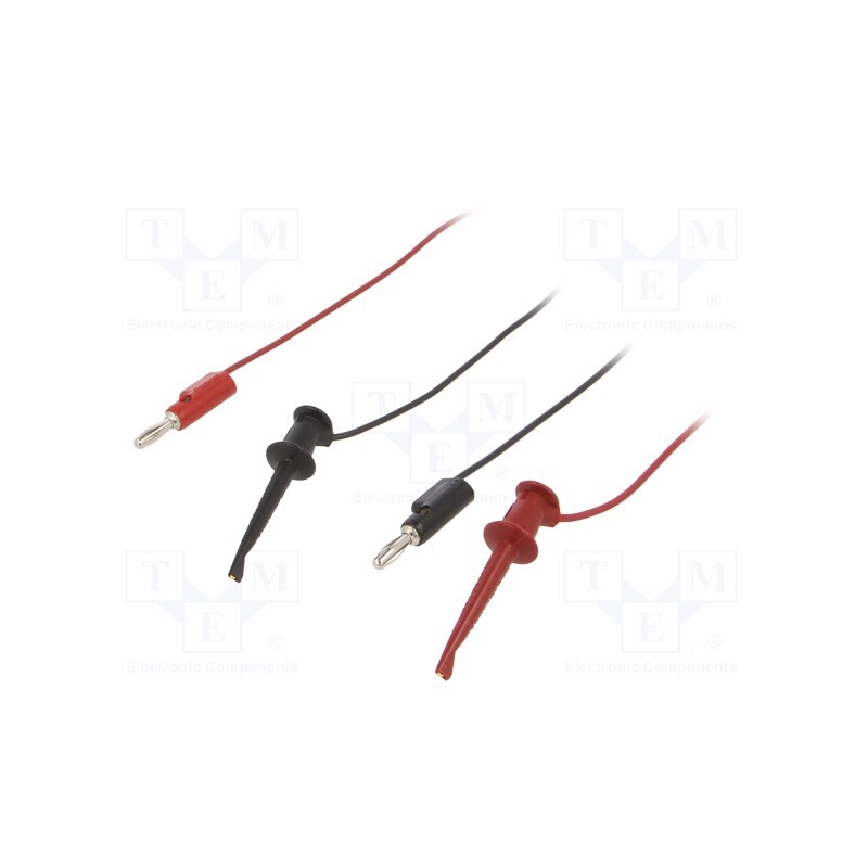 1 pcs x POMONA - 3782-24-02 - Test lead, Urated: 30VAC, Urated: 60VDC, Inom: 5A, Len: 0.6096m, 3782